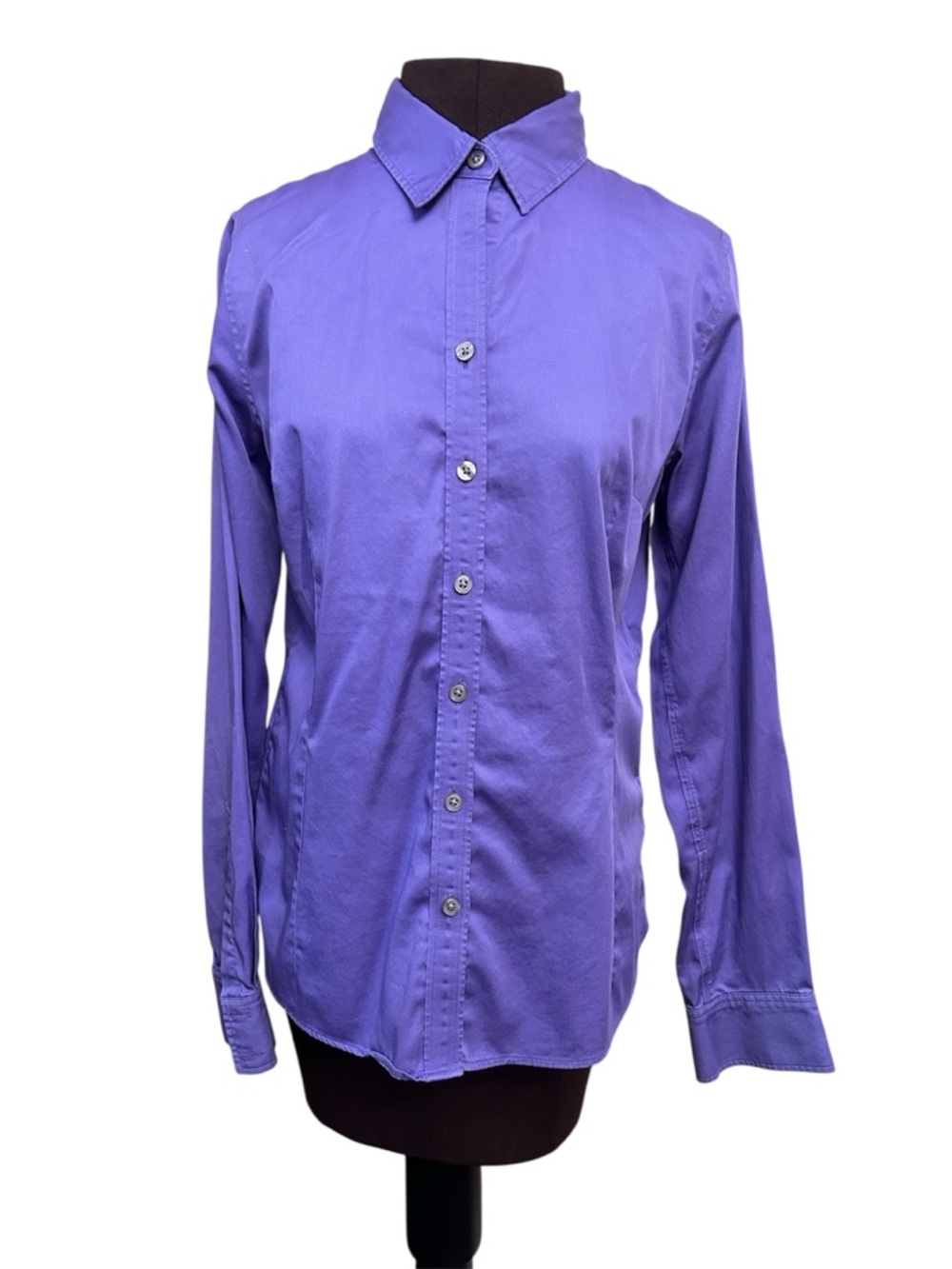 Women’s Tailored Button-Down Purple Dress Shirt - Long Fit Banana Republic